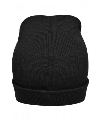Unisex Knitted Promotion Beanie Zwart 8448