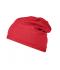 Unisex Bio Cotton Beanie Carmine-red-melange 8483