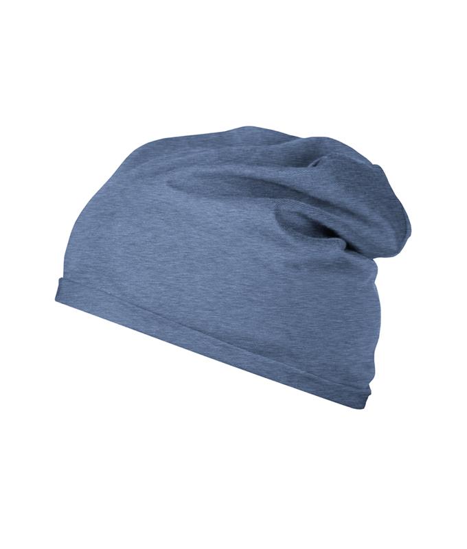 Unisex Cotton Beanie OCS Standard Light-denim-melange 8483