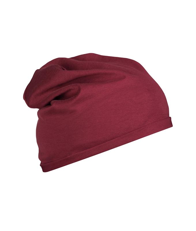 Unisex Cotton Beanie OCS Standard Wine 8483