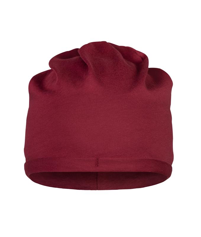 Unisex Cotton Beanie OCS Standard Wine 8483