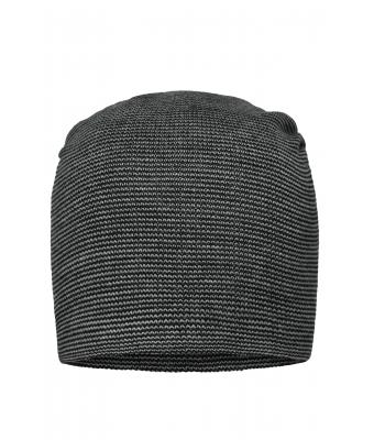 Unisexe Bonnet long casual Argent/noir 8514