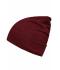 Unisex Casual Long Beanie Indian-red/black 8514