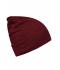 Unisex Casual Long Beanie Indian-red/black 8514