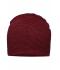 Unisex Casual Long Beanie Indian-red/black 8514