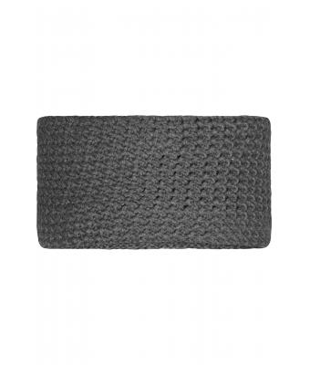 Unisex Fine Crocheted Headband Silver-melange 8515