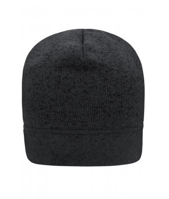 Unisex Knitted Fleece Workwear Beanie - STRONG - Carbon-melange/black 8519