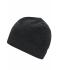 Unisex Knitted Fleece Workwear Beanie - STRONG - Carbon-melange/zwart 8519