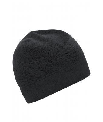 Unisex Knitted Fleece Workwear Beanie - STRONG - Carbon-melange/zwart 8519