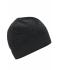 Unisex Knitted Fleece Workwear Beanie - STRONG - Carbon-melange/zwart 8519