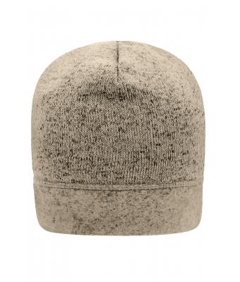 Unisex Knitted Fleece Workwear Beanie - STRONG - Steen-melange/zwart 8519