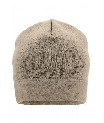 Unisex Knitted Fleece Workwear Beanie - STRONG - Steen-melange/zwart 8519