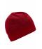 Unisex Knitted Fleece Workwear Beanie - STRONG - Rood-melange/zwart 8519