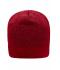 Unisex Knitted Fleece Workwear Beanie - STRONG - Rood-melange/zwart 8519