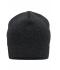 Unisex Knitted Fleece Workwear Beanie - STRONG - Carbon-melange/zwart 8519
