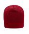 Unisex Knitted Fleece Workwear Beanie - STRONG - Red-melange/black 8519