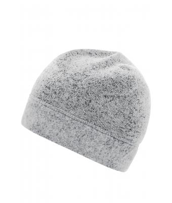 Unisex Knitted Fleece Workwear Beanie - STRONG - White-melange/carbon 8519