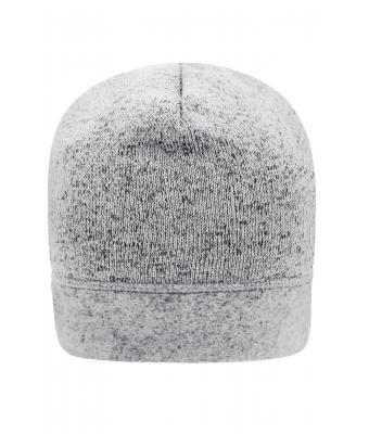 Unisex Knitted Fleece Workwear Beanie - STRONG - White-melange/carbon 8519