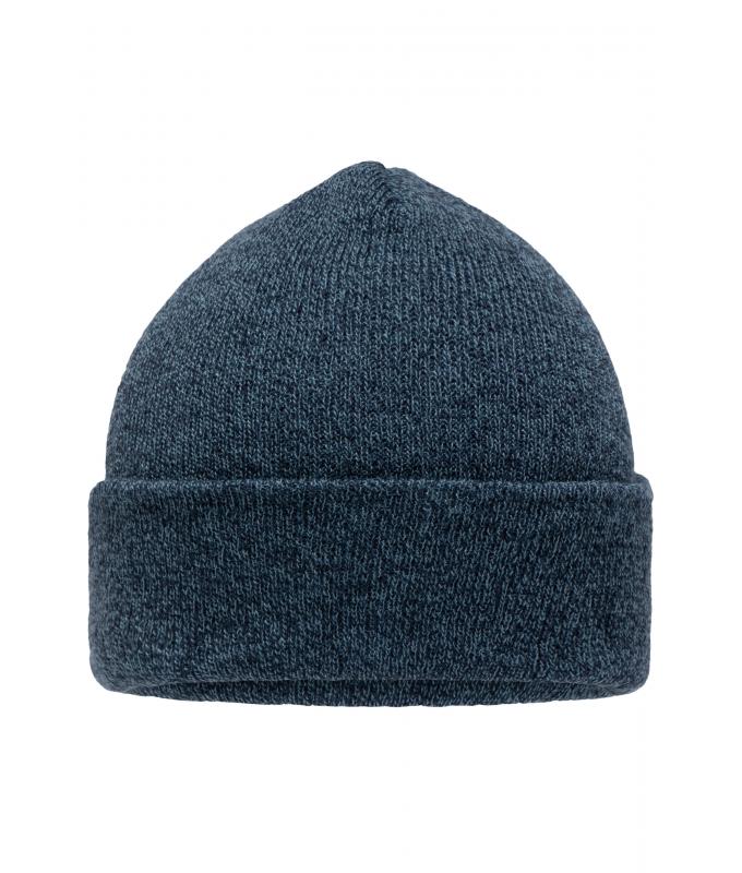 Unisex Melange Beanie Blue-melange 8520