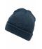 Unisex Melange Beanie Blauw-melange 8520