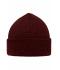 Unisex Melange Beanie Donkerrood-melange 8520