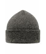 Unisex Melange Beanie Black-melange 8520