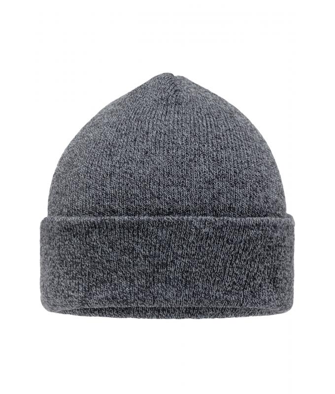 Unisex Melange Beanie Denim-melange 8520
