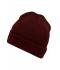Unisex Melange Beanie Donkerrood-melange 8520