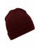 Unisex Melange Beanie Donkerrood-melange 8520
