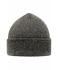 Unisex Melange Beanie Black-melange 8520