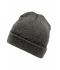 Unisex Melange Beanie Zwart-melange 8520