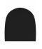 Unisex Running Beanie Zwart 11538