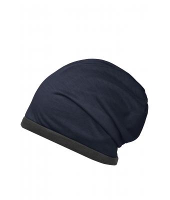 Unisex Fleece Beanie Navy/carbon 8635