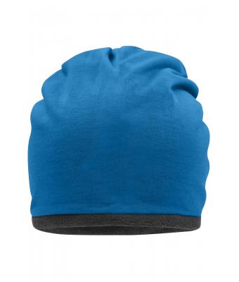 Unisex Fleece Beanie Felblauw/carbon 8635