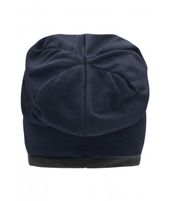 Unisex Fleece Beanie Navy/carbon 8635
