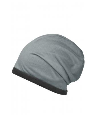 Unisex Fleece Beanie Grey-heather/carbon 8635