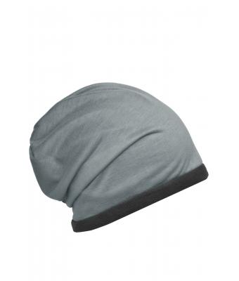 Unisex Fleece Beanie Grey-heather/carbon 8635