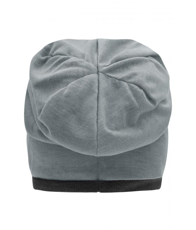 Unisex Fleece Beanie Grey-heather/carbon 8635