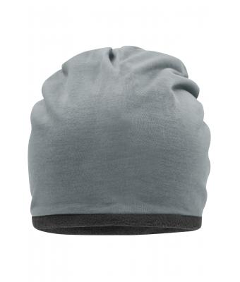Unisex Fleece Beanie Grey-heather/carbon 8635