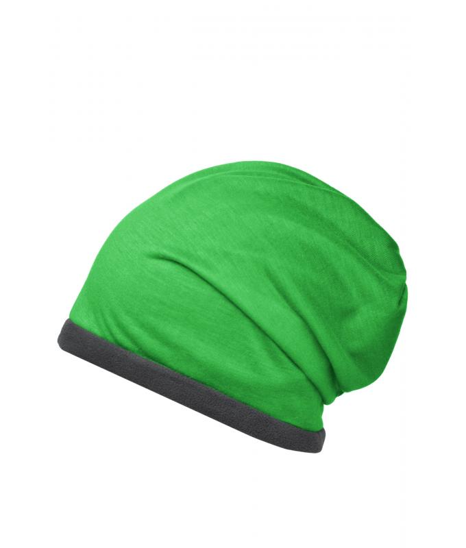 Unisex Fleece Beanie Fern-green/carbon 8635