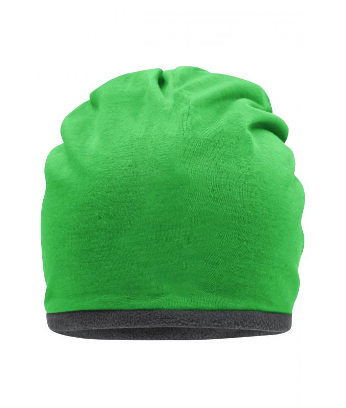 Unisex Fleece Beanie Fern-green/carbon 8635
