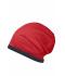 Unisex Fleece Beanie Rood/carbon 8635