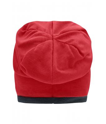 Unisex Fleece Beanie Red/carbon 8635