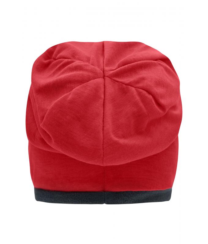 Unisex Fleece Beanie Red/carbon 8635