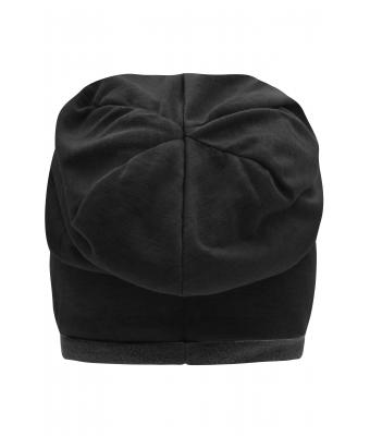 Unisex Fleece Beanie Zwart/carbon 8635