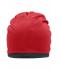 Unisex Fleece Beanie Rood/carbon 8635