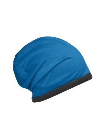 Unisexe Polaire Bonnet Bleu-vif/carbone 8635