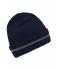 Unisex Reflective Beanie Navy/silver 8702