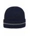 Unisex Reflective Beanie Navy/zilver 8702