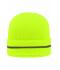 Unisex Reflective Beanie Felgeel/zilver 8702